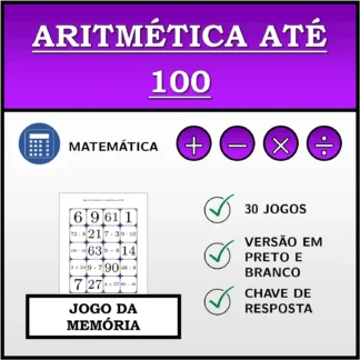 Jogo da memória: Aritmética até 100