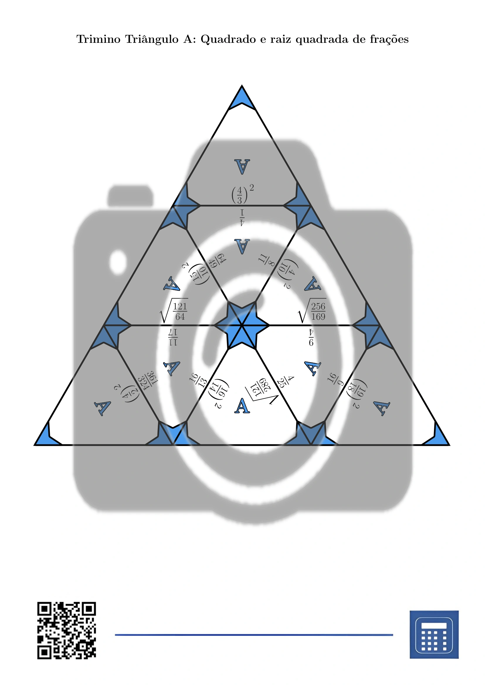 Trimino: Quadrado e raiz quadrada de frações - Image 2