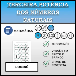 Dominó: Terceira potência dos números naturais