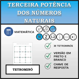 Tetromino: Terceira potência dos números naturais