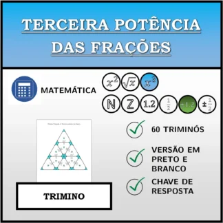 Trimino: Terceira potência das frações