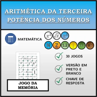 Jogo da memória: Aritmética da terceira potência dos números