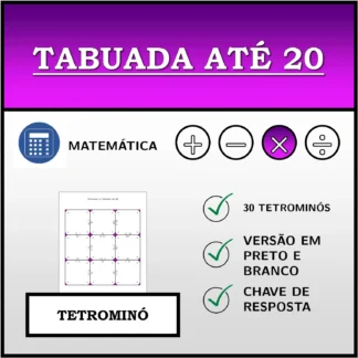 Tetromino: Tabuada até 20
