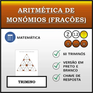 Trimino: Aritmética de monómios (frações)