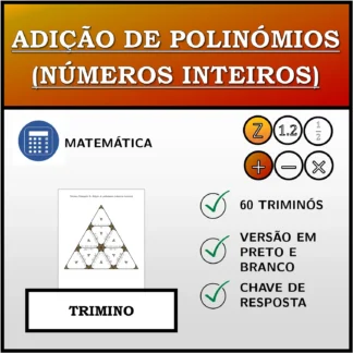 Trimino: Adição de polinómios (números inteiros)