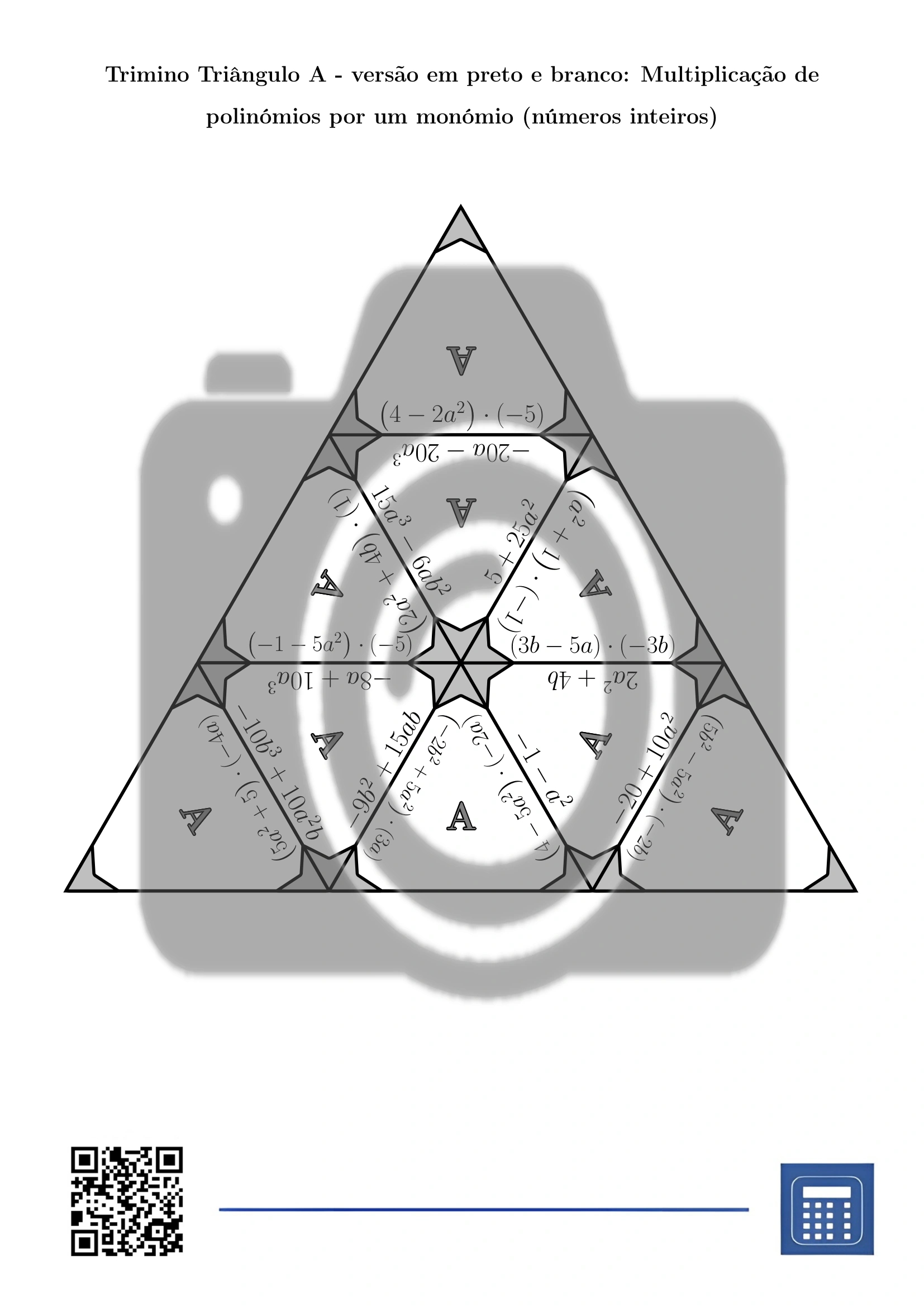 Trimino: Multiplicação de polinómios por um monómio (números inteiros) - Image 3