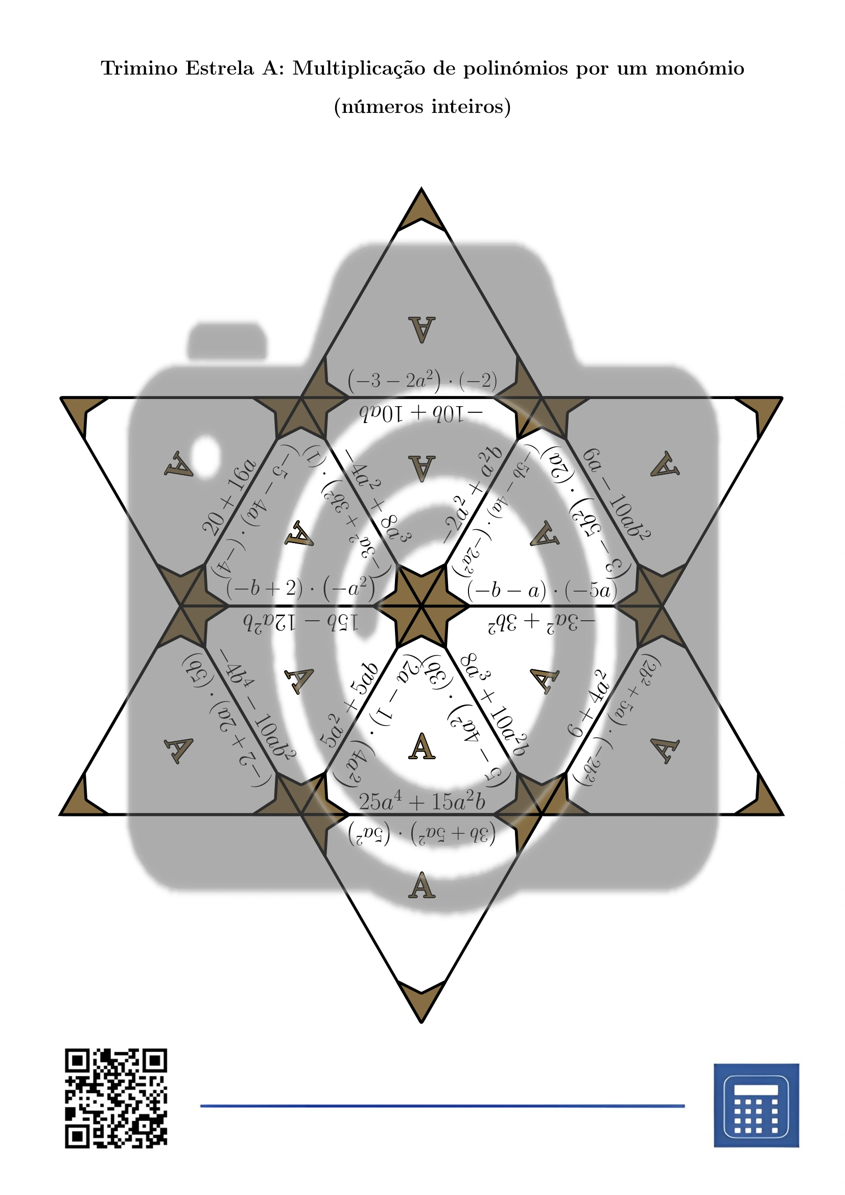 Trimino: Multiplicação de polinómios por um monómio (números inteiros) - Image 4