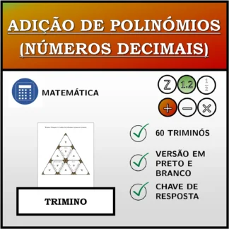 Trimino: Adição de polinómios (números decimais)