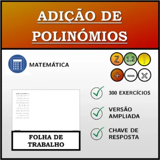 Folha de trabalho: Adição de polinómios