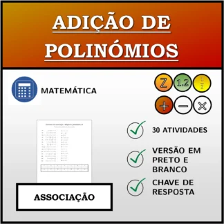 Exercício de associação: Adição de polinómios
