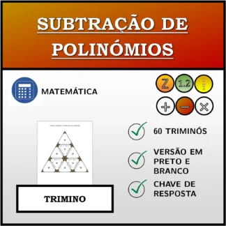 Trimino: Subtração de polinómios