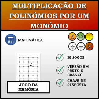 Jogo da memória: Multiplicação de polinómios por um monómio
