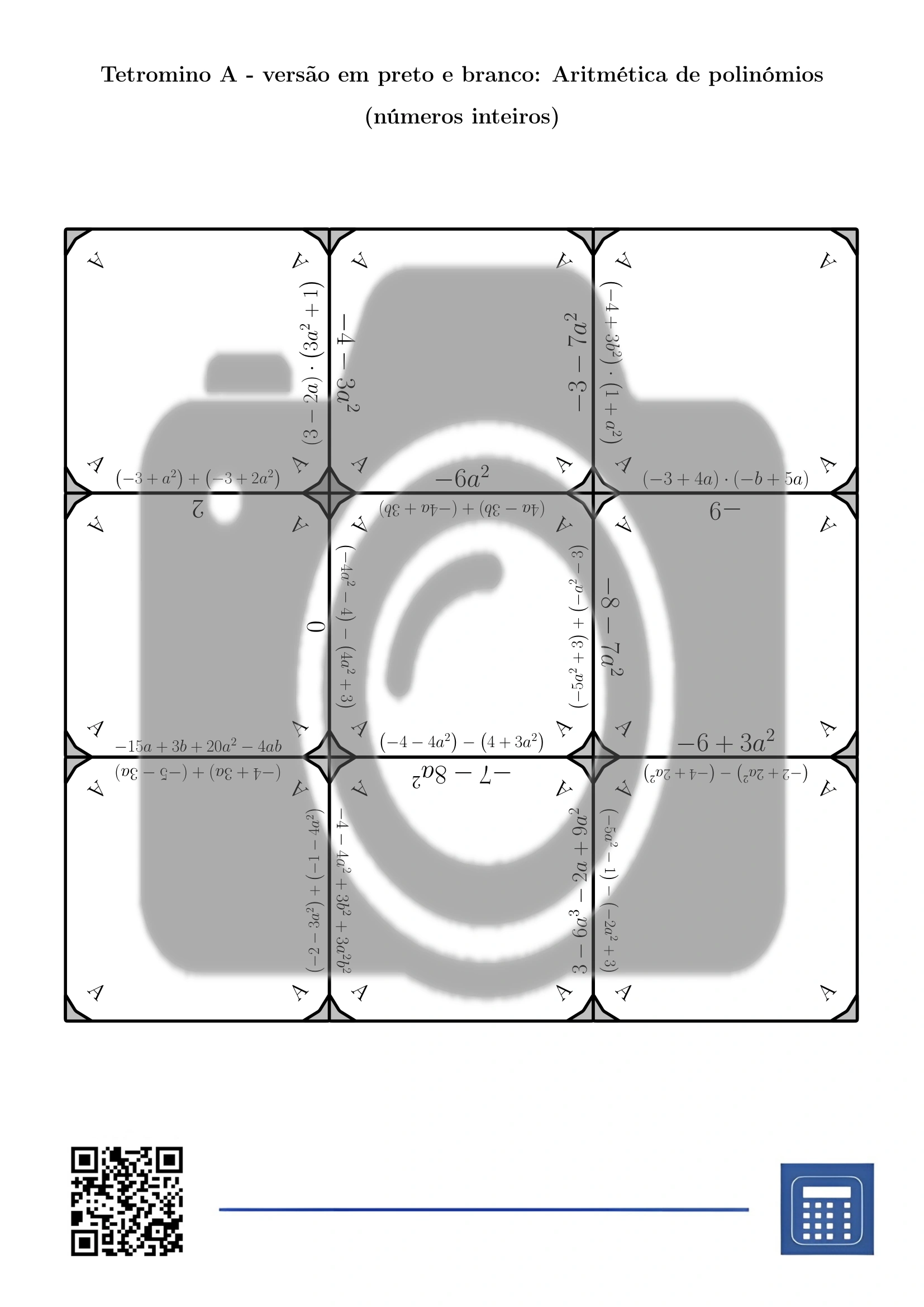 Tetromino: Aritmética de polinómios (números inteiros) - Image 3