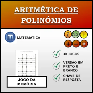 Jogo da memória: Aritmética de polinómios