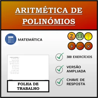 Folha de trabalho: Aritmética de polinómios