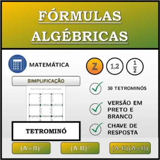 Tetromino: Fórmulas algébricas, simplificação (números inteiros)
