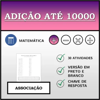 Exercício de associação: Adição até 10000