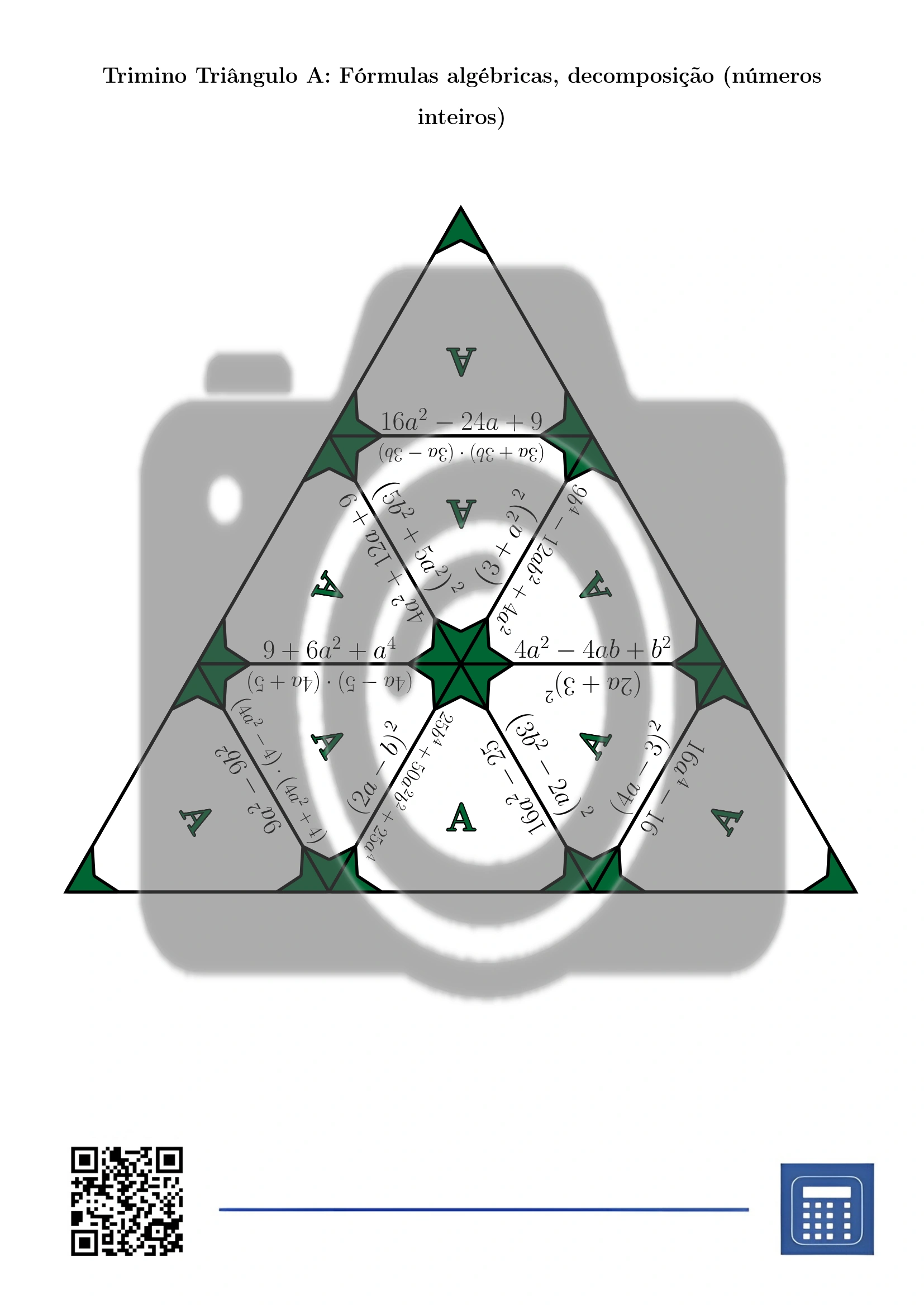 Trimino: Fórmulas algébricas, decomposição (números inteiros) - Image 2