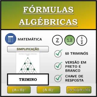 Trimino: Fórmulas algébricas, simplificação (números decimais)