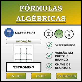 Tetromino: Fórmulas algébricas, decomposição (números decimais)