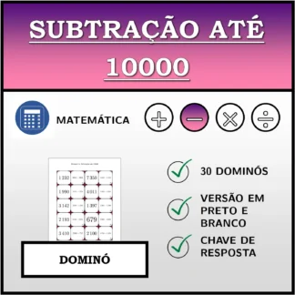 Dominó: Subtração até 10000