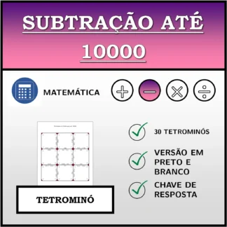 Tetromino: Subtração até 10000