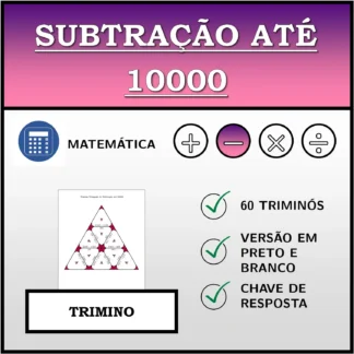 Trimino: Subtração até 10000