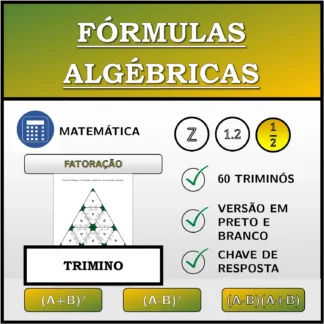 Trimino: Fórmulas algébricas, decomposição (frações)