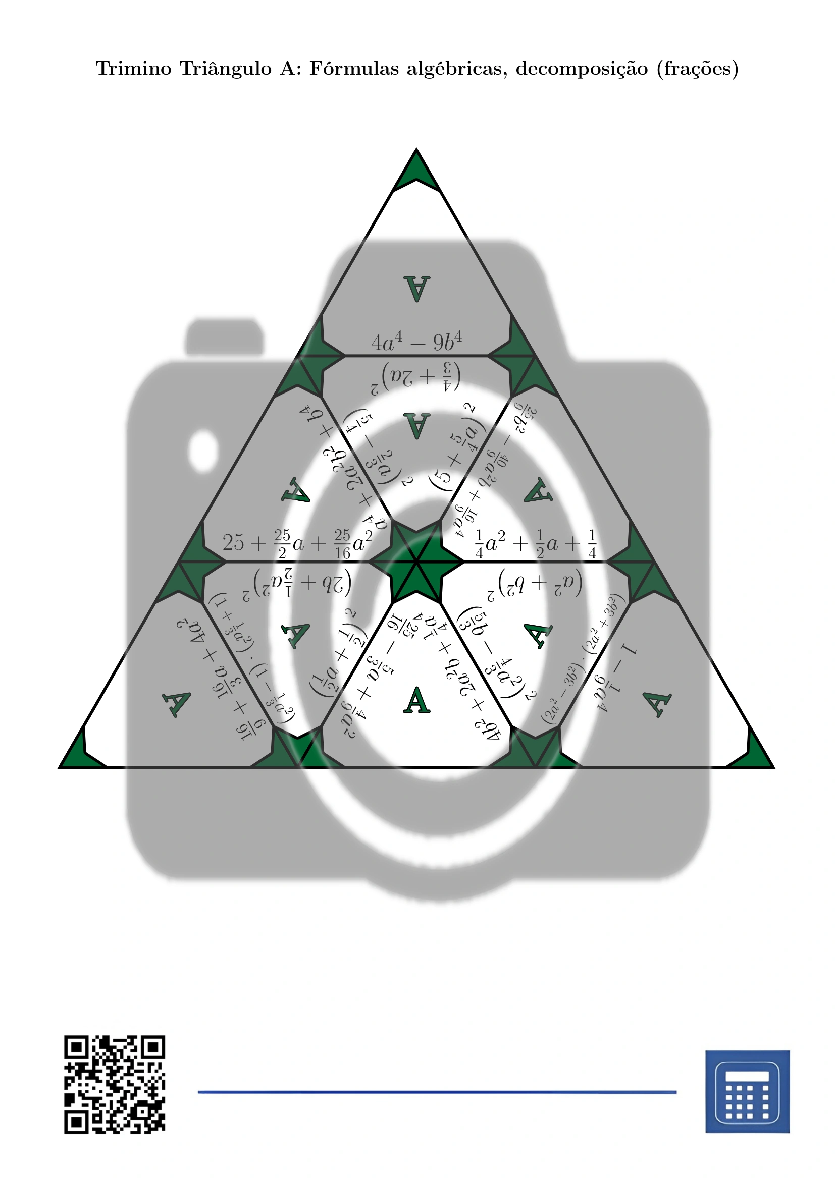 Trimino: Fórmulas algébricas, decomposição (frações) - Image 2