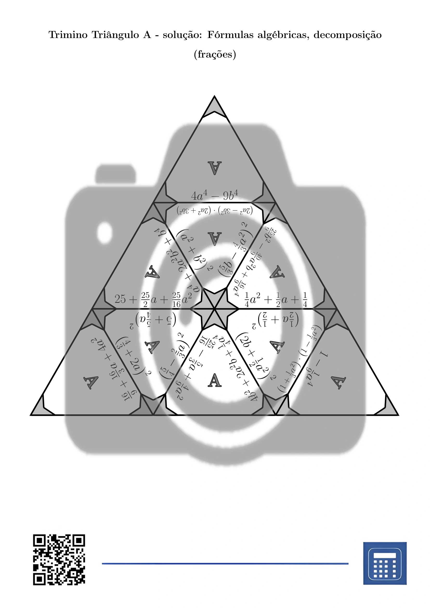 Trimino: Fórmulas algébricas, decomposição (frações) - Image 6