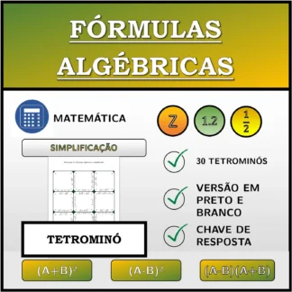 Tetromino: Fórmulas algébricas, simplificação