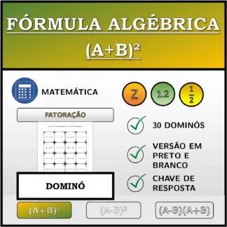 Dominó: Fórmula algébrica (A+B)², decomposição