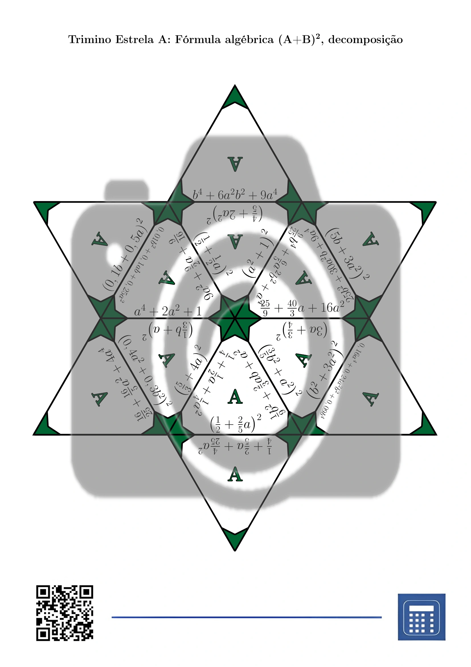 Trimino: Fórmula algébrica (A+B)², decomposição - Image 4