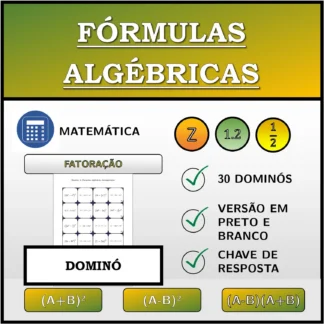 Dominó: Fórmulas algébricas, decomposição