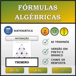 Trimino: Fórmulas algébricas, decomposição