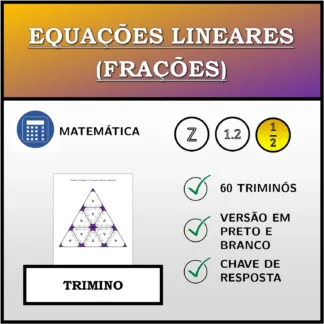 Trimino: Equações lineares (frações)