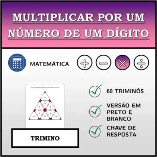 Trimino: Multiplicar por um número de um dígito