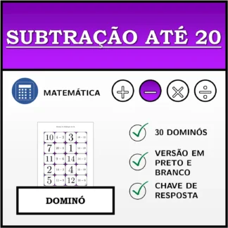 Dominó: Subtração até 20