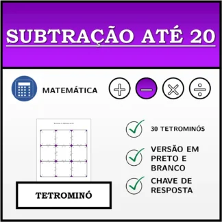 Tetromino: Subtração até 20