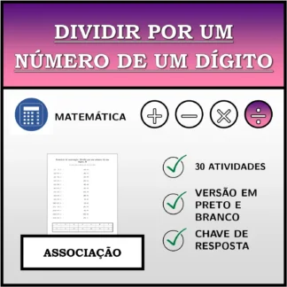 Exercício de associação: Dividir por um número de um dígito