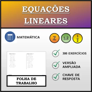 Folha de trabalho: Equações lineares