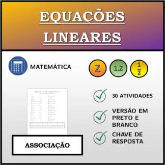 Exercício de associação: Equações lineares
