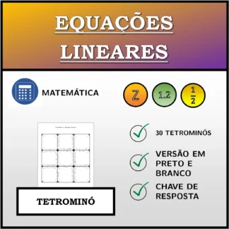Tetromino: Equações lineares
