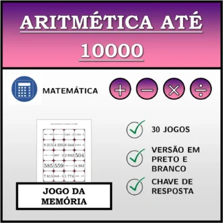 Jogo da memória: Aritmética até 10000