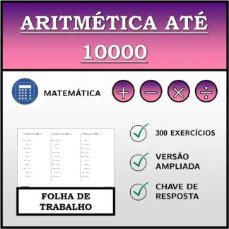 Folha de trabalho: Aritmética até 10000