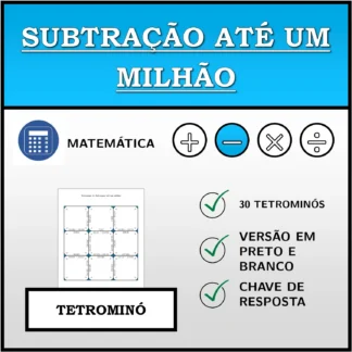Tetromino: Subtração até um milhão