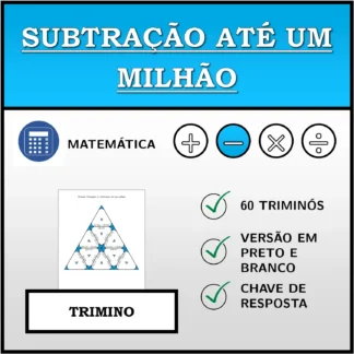 Trimino: Subtração até um milhão