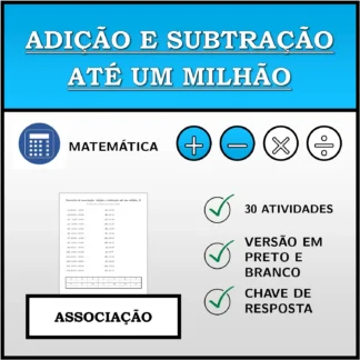 Exercício de associação: Adição e subtração até um milhão