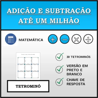 Tetromino: Adição e subtração até um milhão