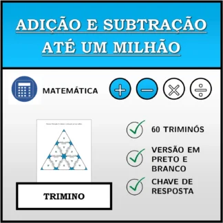 Trimino: Adição e subtração até um milhão